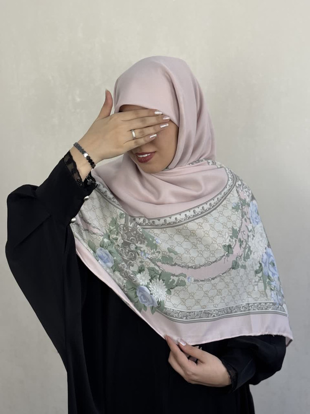 روسری کشمیر گوچی وارداتی رنگ صورتی