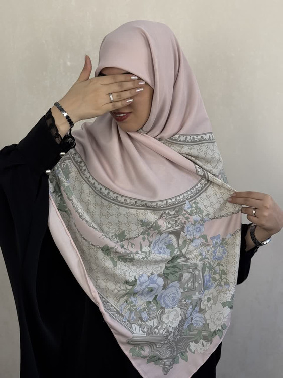 روسری کشمیر گوچی وارداتی رنگ صورتی