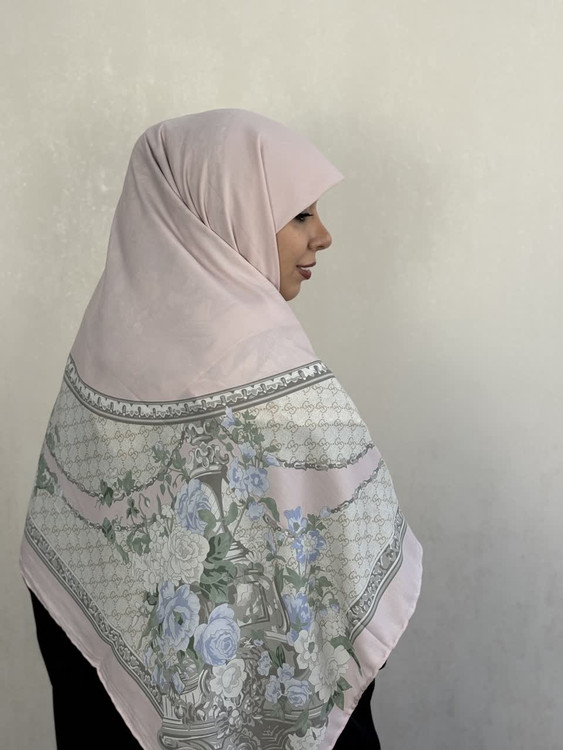 روسری کشمیر گوچی وارداتی رنگ صورتی