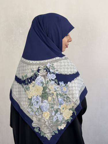 روسری کشمیر گوچی وارداتی رنگ سورمه ای