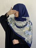 روسری کشمیر گوچی وارداتی رنگ سورمه ای