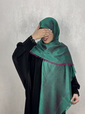 روسری ژاکارد لمه طرح دیورDior رنگ سبز بنفش