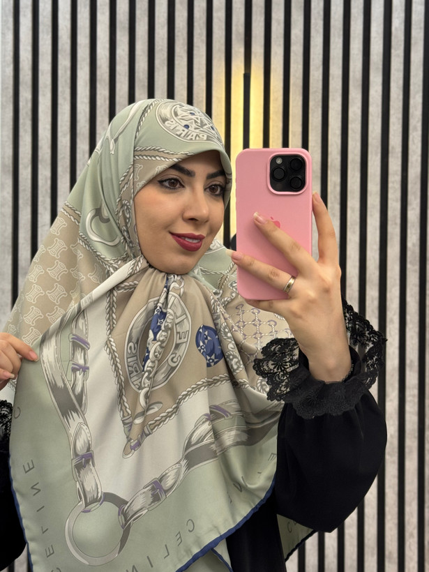 روسری ابریشم توییل قواره۱۴۰