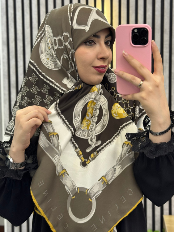 روسری ابریشم توییل قواره۱۴۰