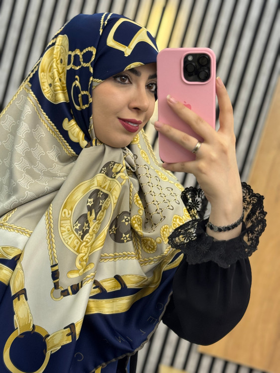 روسری ابریشم توییل قواره۱۴۰