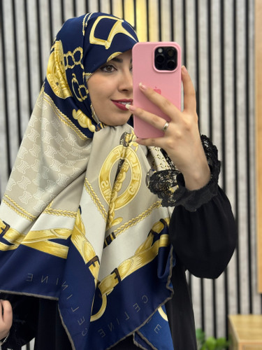 روسری ابریشم توییل قواره۱۴۰