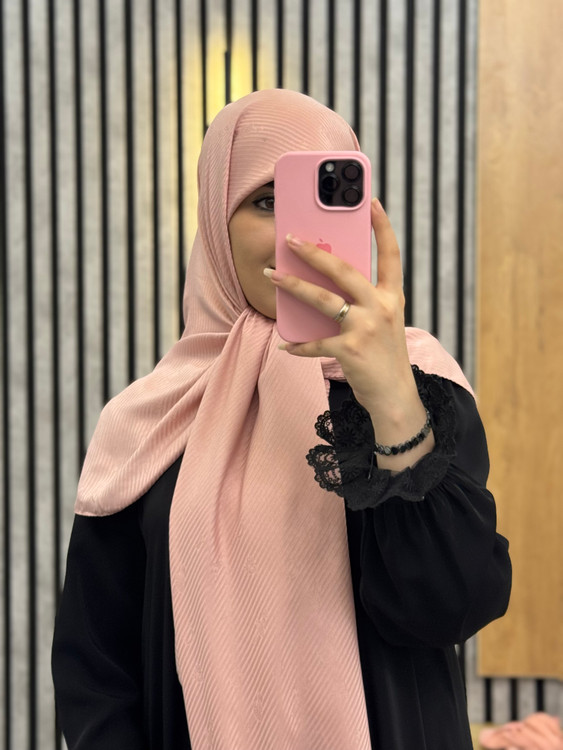 خرید روسری صورتی ژاکارد دیور