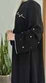 عبامروارید رنگ مشکی